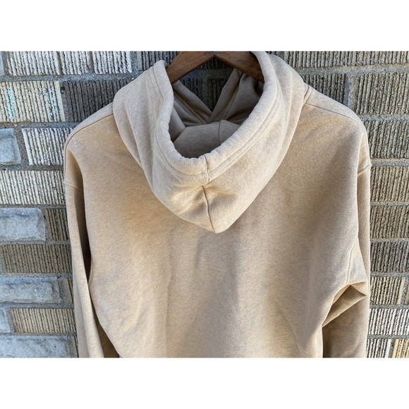 The North Face Women's LARGE Cropped Front High Low Hoodie Tan Beige Pullover - Picture 5 of 6